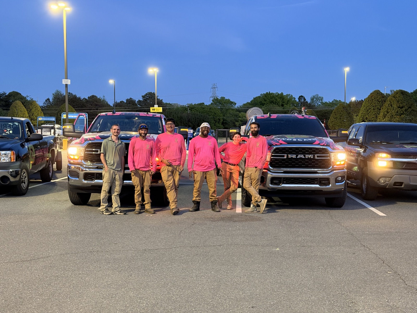 The ProFriendly crew and truck fleet